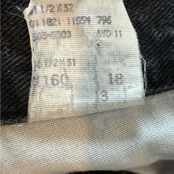 Vintage Lee High Rise Black Mom Jeans Tapered Leg 90s Grunge Size 12 M - Picture 14 of 15